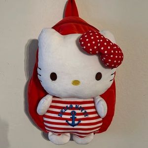Red/white hello kitty mini back pack